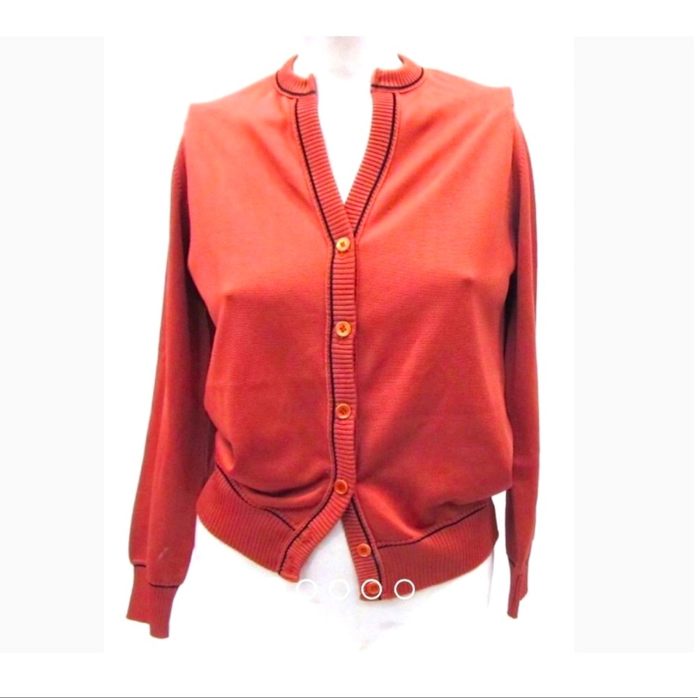 Givenchy Debonair Burnt Orange Cardigan